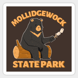 Mollidgewock State Park Camping Bear Magnet